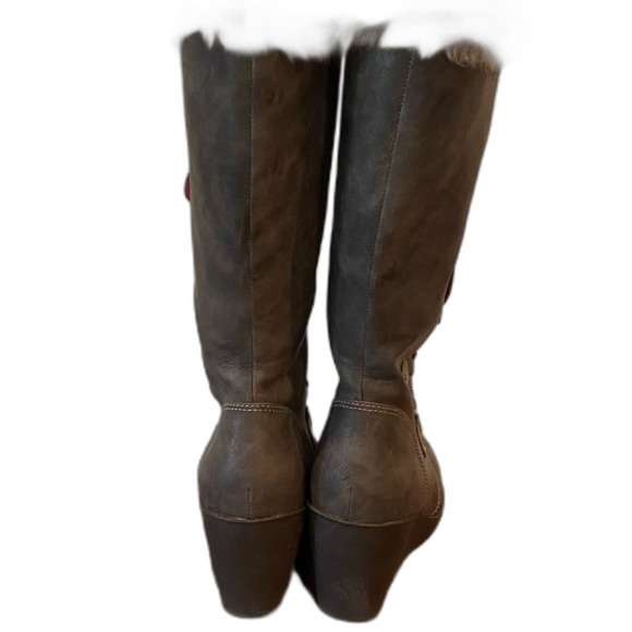 POP Womens “Tyche” Wedge Lace-Up Boot - Picture 6 of 9